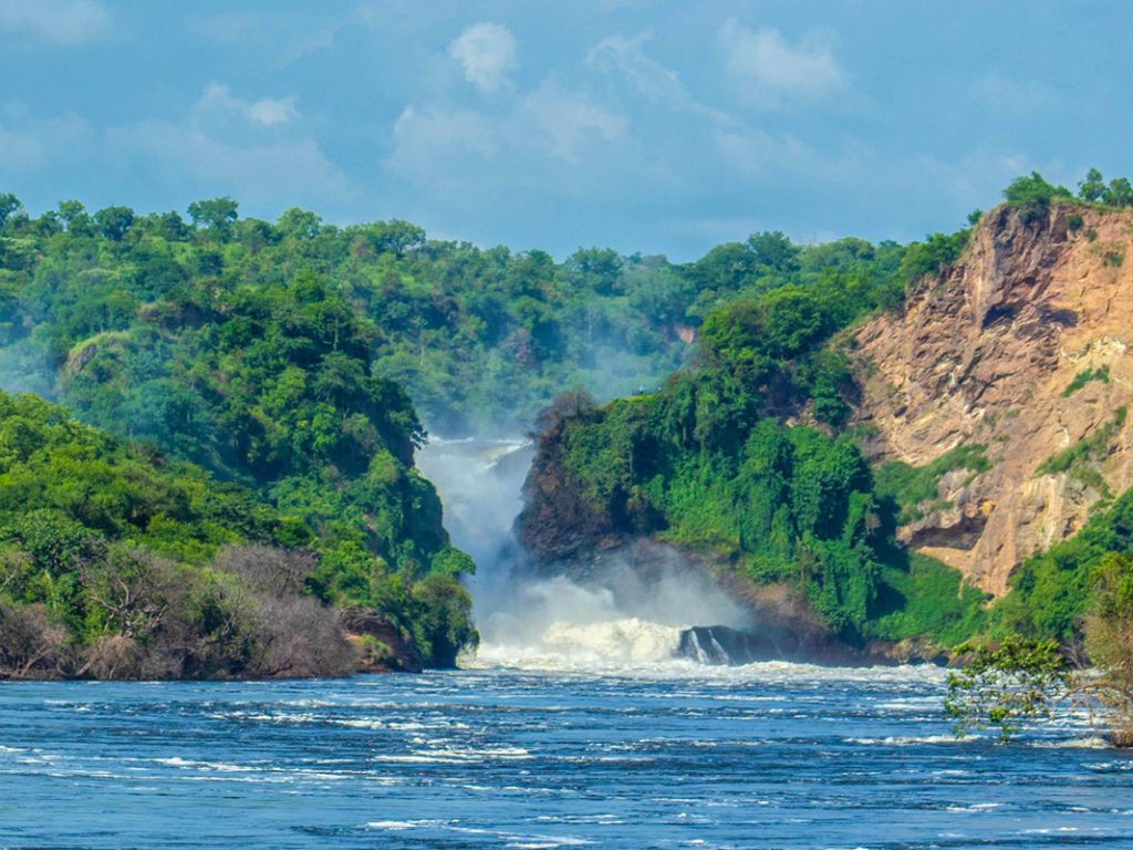 The Murchison Falls waterfall in Uganda